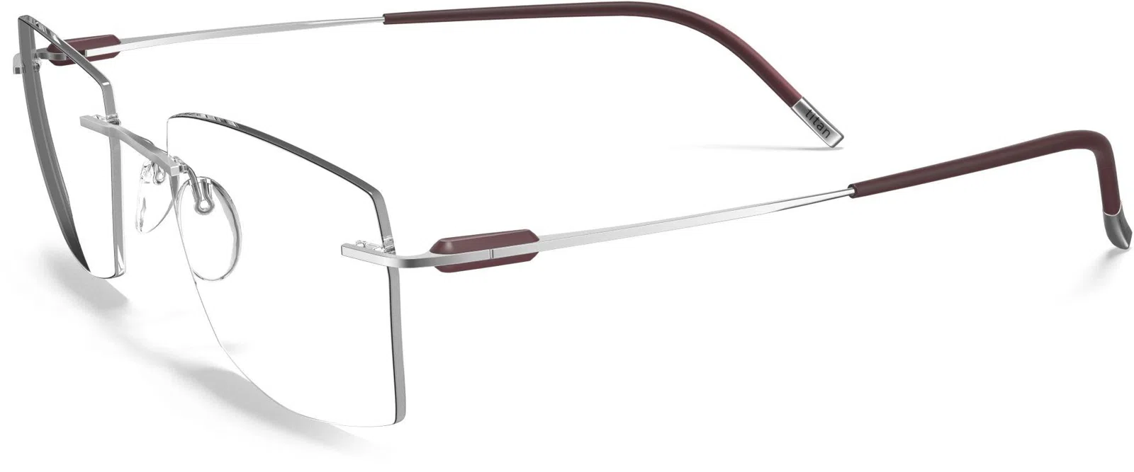 Silhouette Purist Chassis Rimless 5561 Eyeglasses - view 100